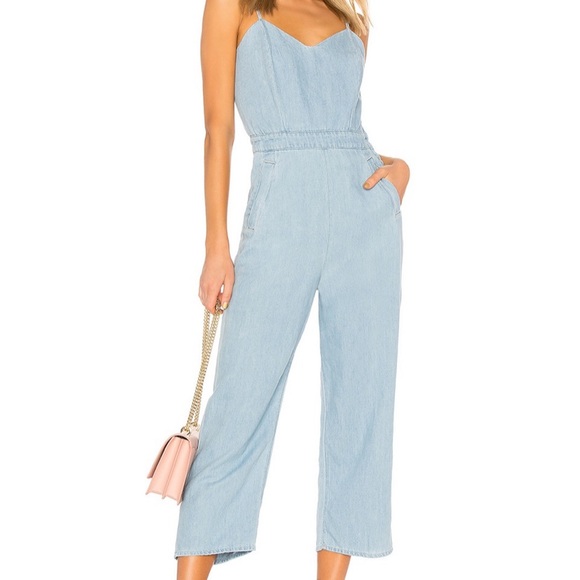 NWT!! Mother The Cut It Out Jumpsuit in Songbird - Picture 7 of 11
